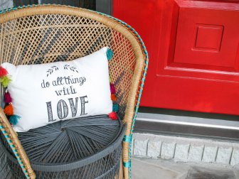 Rattan Peacock Chair Makeover