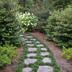 Stone Paver Garden Path