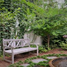 Tranquil Garden With Bench