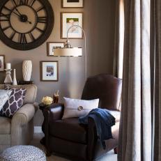 Warm Transitional Family Room