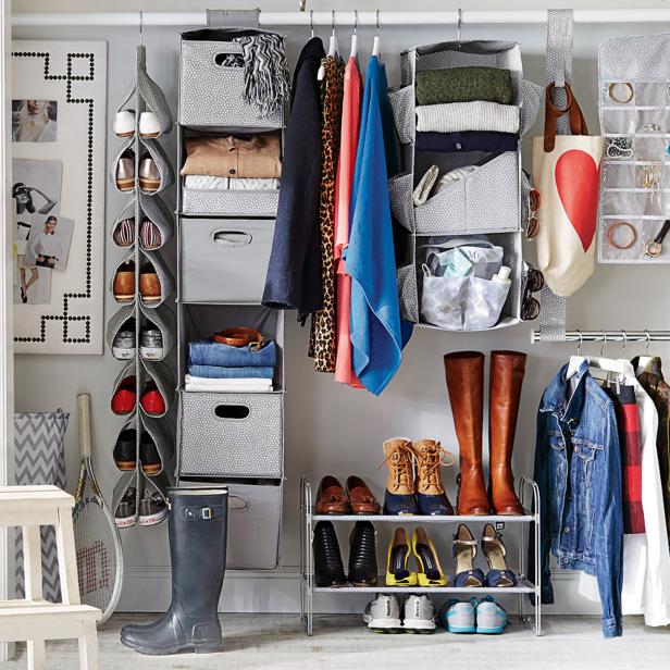 8 Space-Saving Organization Ideas for When You Don't Have a Walk-in Closet