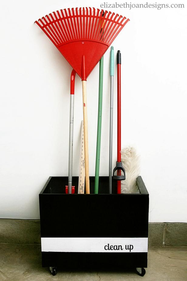 Rolling Storage Cart in Garage | HGTV