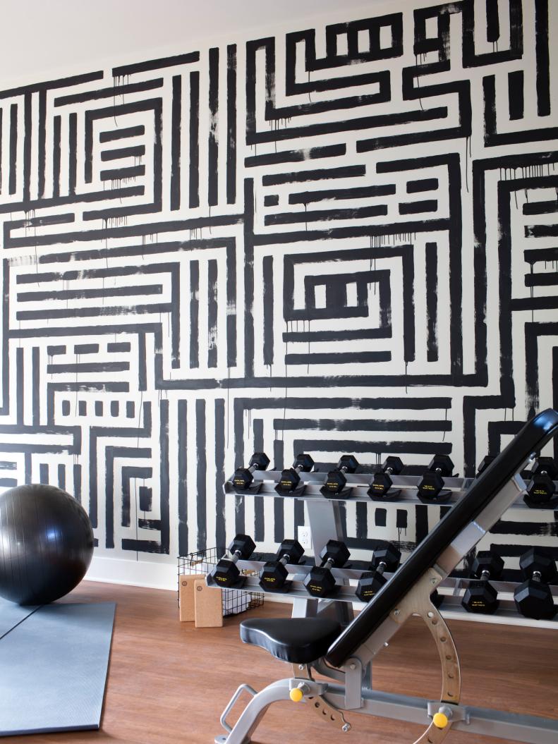 HGTV Smart Home 2016 Home Gym With Accent Wall