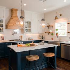 Newly Renovated Kitchen Features FunCcolors, Textures and Metal Finishes