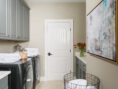 Smart Home 2016 Spacious Laundry Room With Artwork
