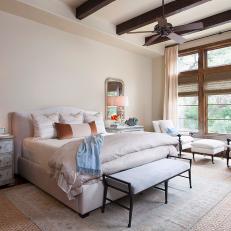 Master Bedroom Features French Country Accents