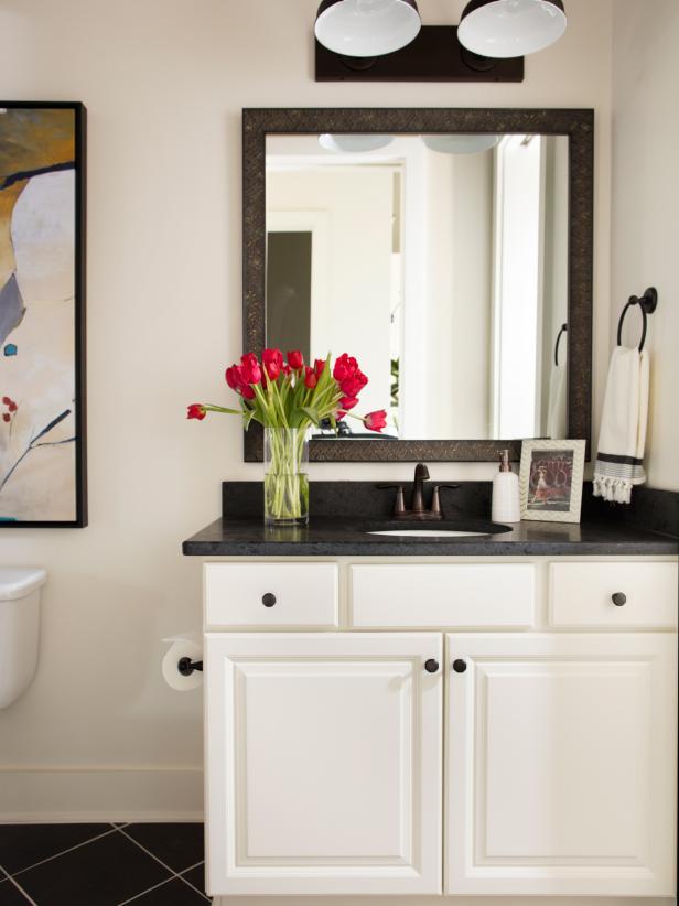 HGTV Smart Home 2016 Transitional Bathroom With White Vanity