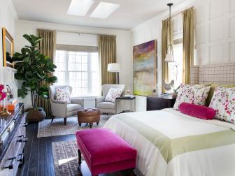 HGTV Smart Home 2016 Master Bedroom With Hot Pink Accents