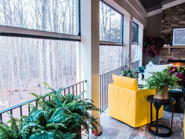 HGTV Smart Home 2016 Porch With Motorized Window Screens