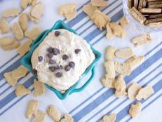 Marshmallow fluff and peanut butter live in harmony in this dip that can be served as dessert.