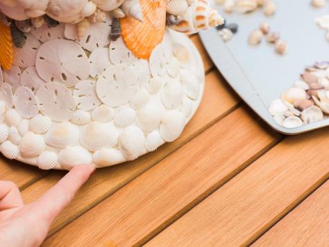 Make a Beachy-Chic Shell-Covered Urn