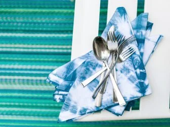 Remember how much fun tie dye was back in the day? Itâ  s back, but in a much more sophisticated wayâ ¦ Give your table a well-traveled, eclectic look with these beautiful handmade Japanese inspired napkins.