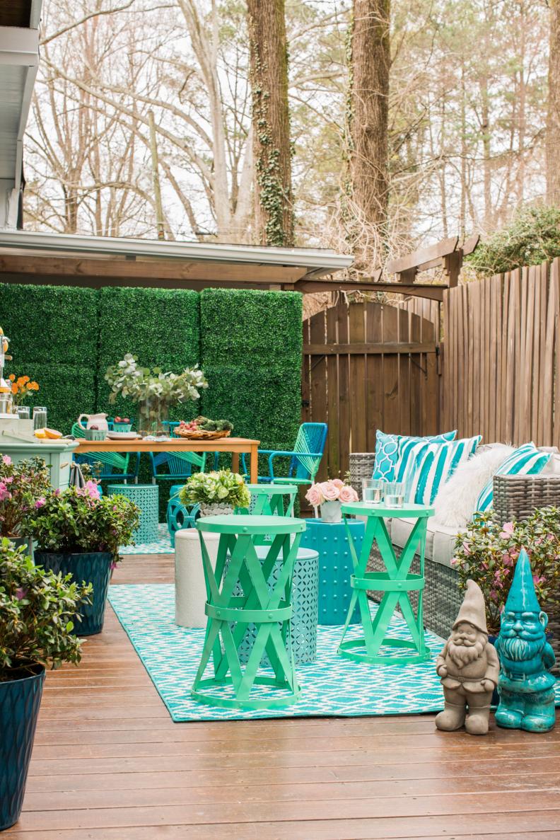 HGTV Spring House 2016: Colorful Outdoor Patio With Spring Decor