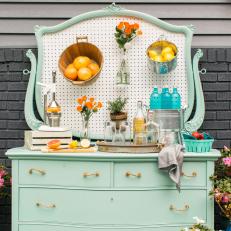 Upcycled Outdoor Buffet