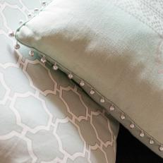 Custom Decor: Pillow With Hand-Stitched Bead Detail