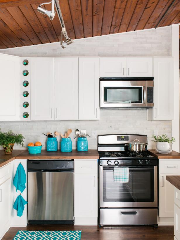 repainting kitchen cabinets: pictures, options, tips & ideas | hgtv