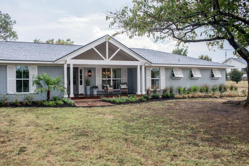 Before and After Brick Ranch Style Remodel Fixer Upper A Coastal Makeover for a 1971 Ranch  House 