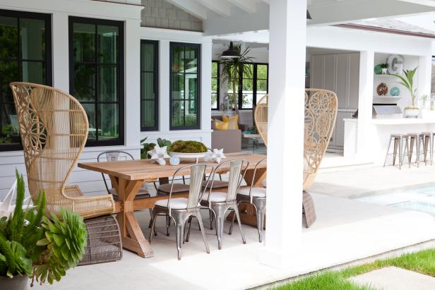 Covered Outdoor Dining Area | HGTV