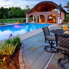 Outdoor Dining Beside the Pool
