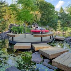 Balinese Garden with Floating Patio