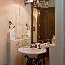 Spanish Powder Room Loaded with Detail