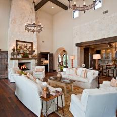 Spanish Living Room with Dramatic Dimensions