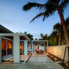 Side Yard of Tropical Home Retreat