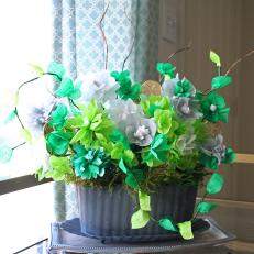 DIY Paper Flower Arrangement