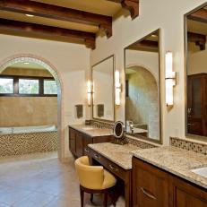 Tuscan-Inspired Master Bathroom