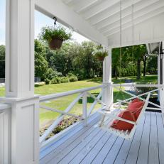 Covered Porch With Swing