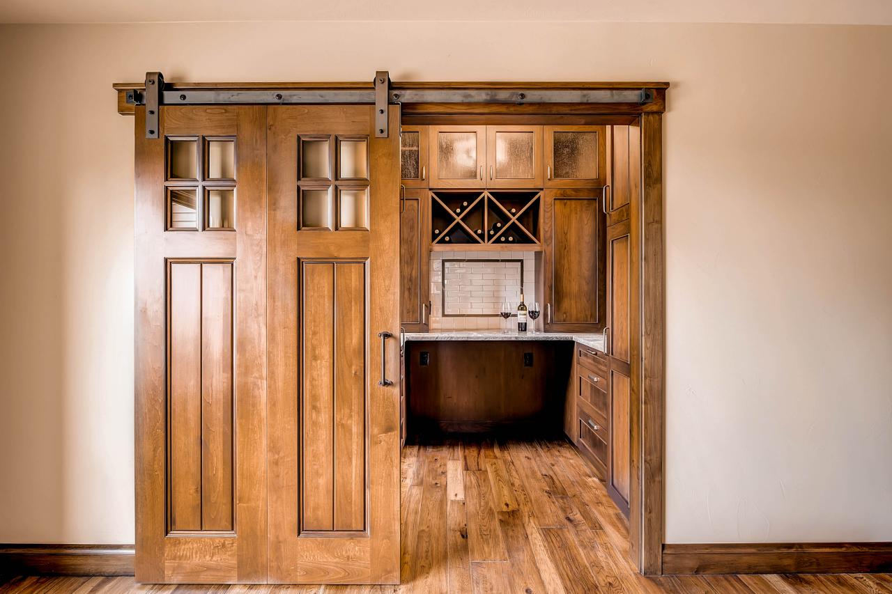 Butler S Pantry With Barn Doors Hgtv