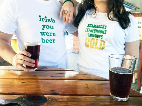 DIY St. Patrick's Day Shirts With Free Printable Patterns