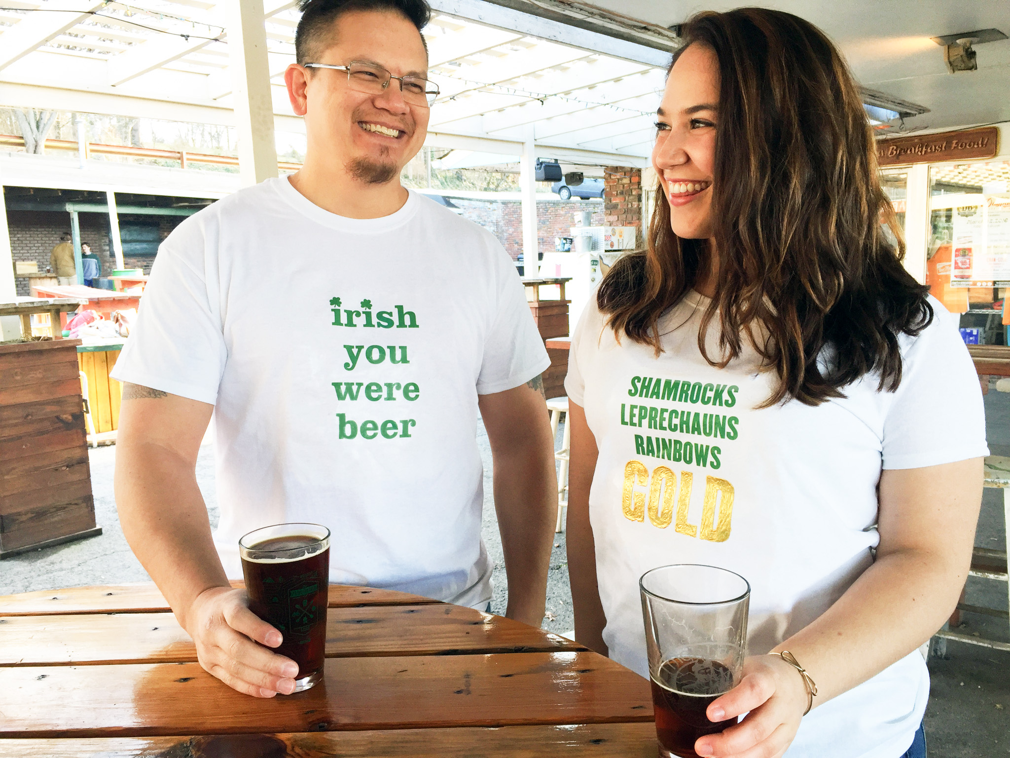 Iron On T-Shirt Transfer Print Rainbow Saint Patrick/'s Day