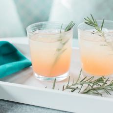 Rosemary Greyhound Cocktail with Simple Syrup 