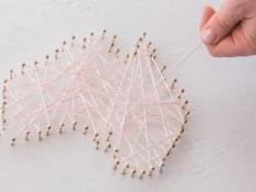 DIY Large Scale String Art World Map