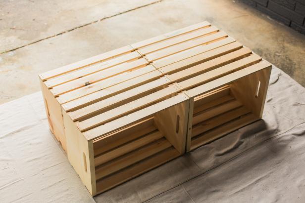 Make A Mobile Outdoor Coffee Table From, Crate Coffee Table Plans
