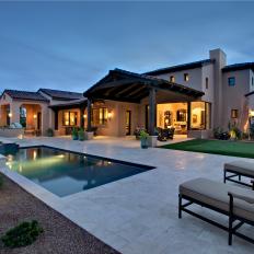 Mediterranean Stucco Home with Pool