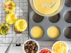 Bake up everyone's creations using your old friend, the muffin tin. 