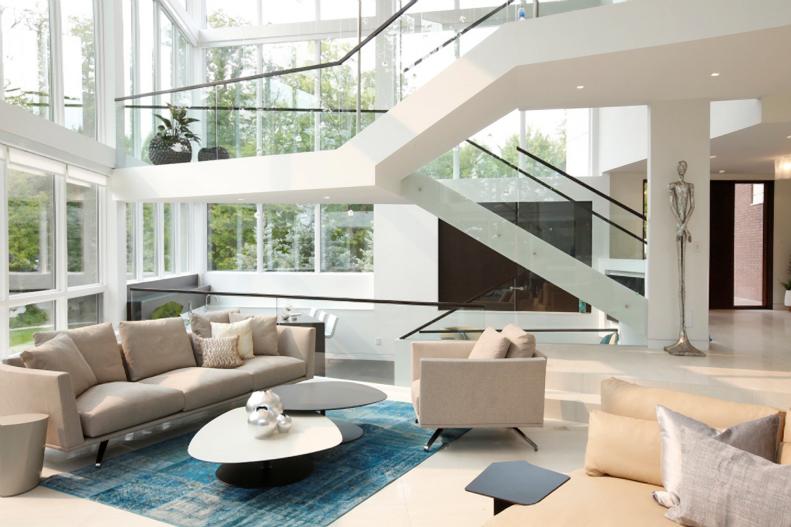White Modern Living Room
