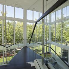 Modern Glass Staircase and Windows