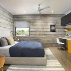 Contemporary Boy's Room With Rustic Accents