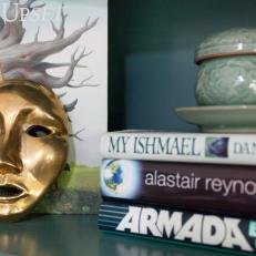 Eclectic Shelf Styling With Tchotchkes And Books