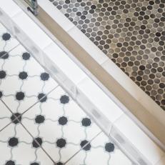 Mismatched Bathroom Floor Tile