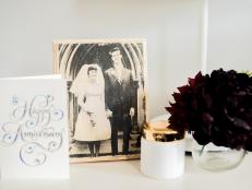 Transfer a wedding photo onto wood to make the perfect anniversary gift.