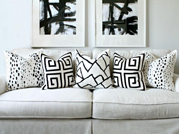 DIY Painted Pillows