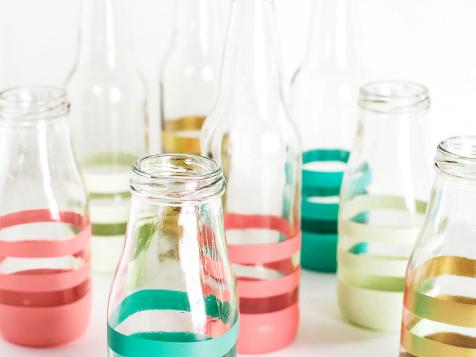 How to Make DIY Striped Bottles