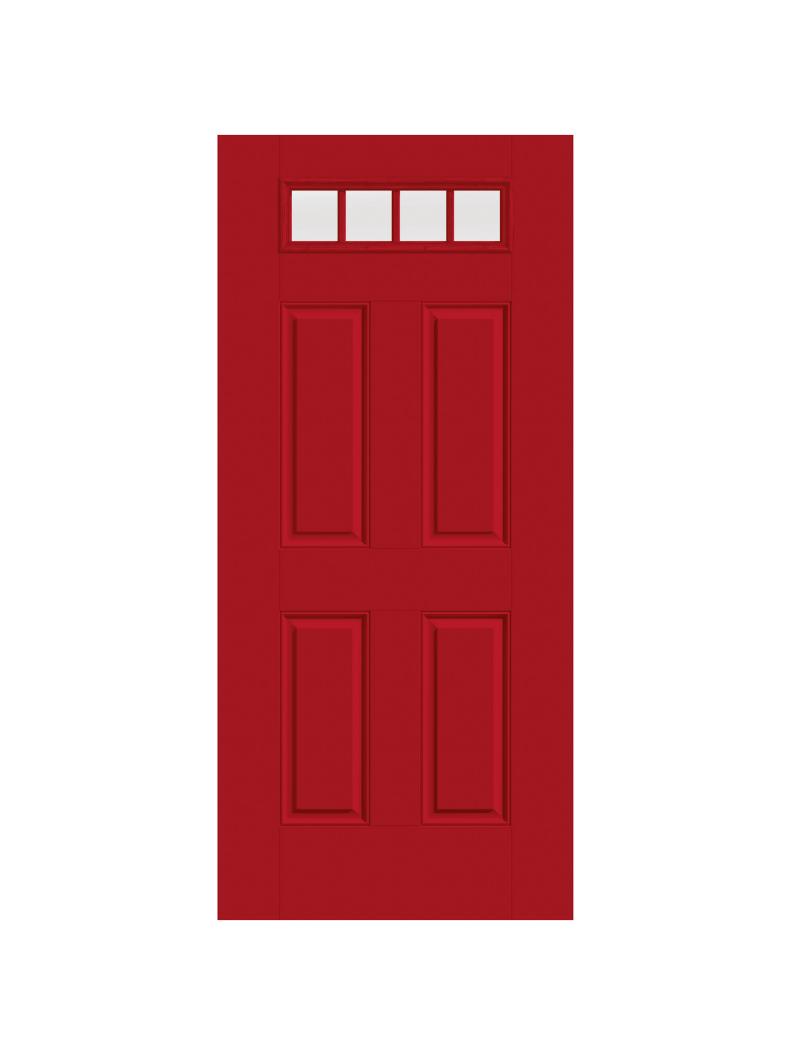 Red Fiberglass Door