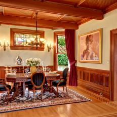 Victorian Dining Room With Wainscoting Victorian Dining Room With Wainscoting