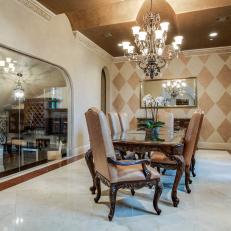 Mediterranean Dining Room Photos Hgtv Mediterranean Style Dining Room With Accent Wall