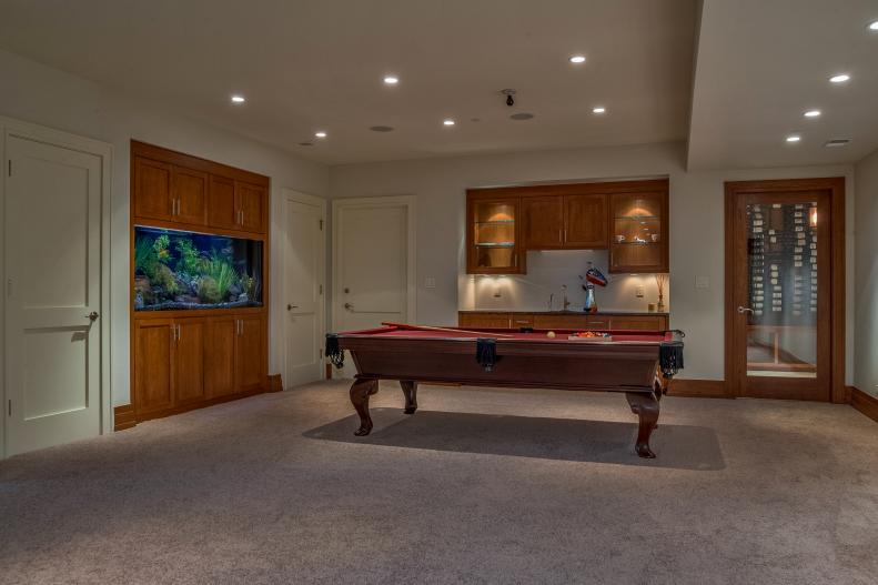 Neutral Craftsman Style Game Room
